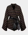 Smythe Belted Wrap Jacket In Multi
