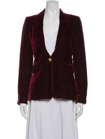 Pre-owned Smythe Blazer In Burgundy