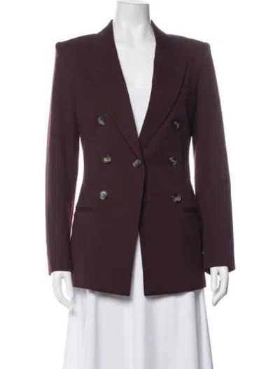 Pre-owned Smythe Blazer In Burgundy