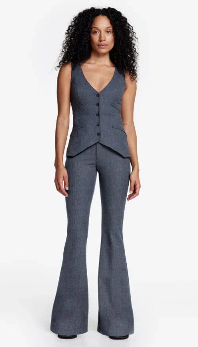 Smythe Bootcut Pant In Charcoal Grey