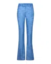 Smythe Bootcut Pant Denim Stripe In Blue