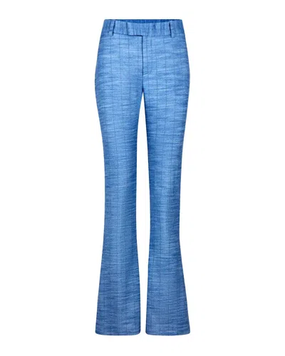Smythe Bootcut Pant Denim Stripe In Blue