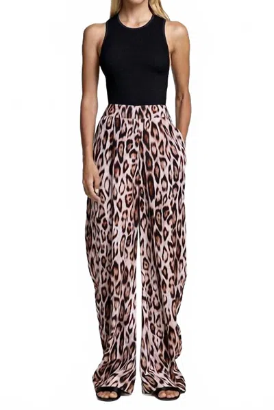 Smythe Bow Leg Pants In Leopard Ikat In Multi