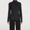 Smythe Pointelle Turtleneck In Black
