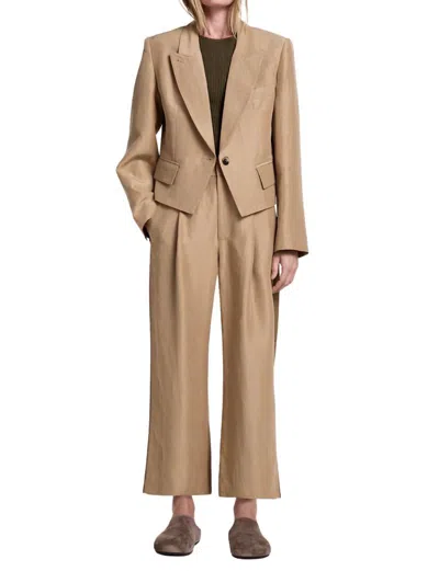 Smythe Cadet Blazer In Khaki In Animal Print