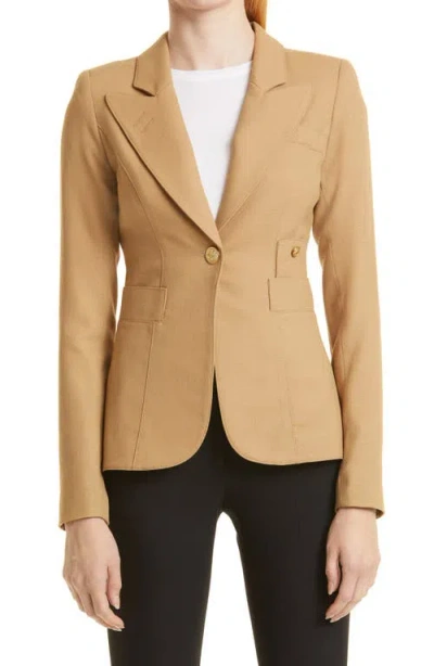 Smythe Classic Duchess Wool Blazer In Neutral