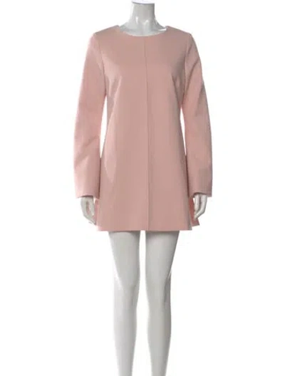 Pre-owned Smythe Crew Neck Mini Dress In Pink