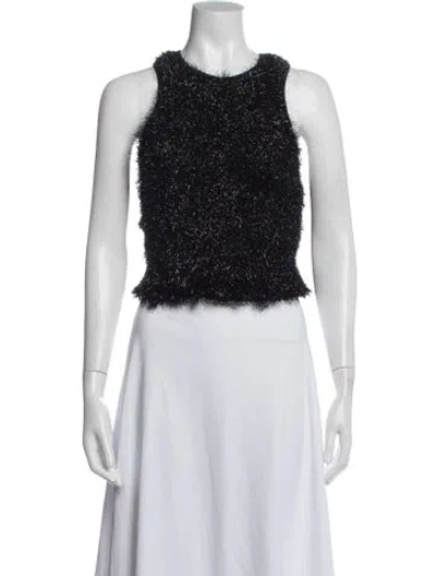 Pre-owned Smythe Crew Neck Sleeveless Crop Top In Multi