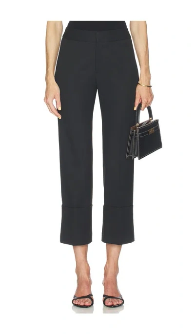Smythe Cuffed Flood Pant In Black
