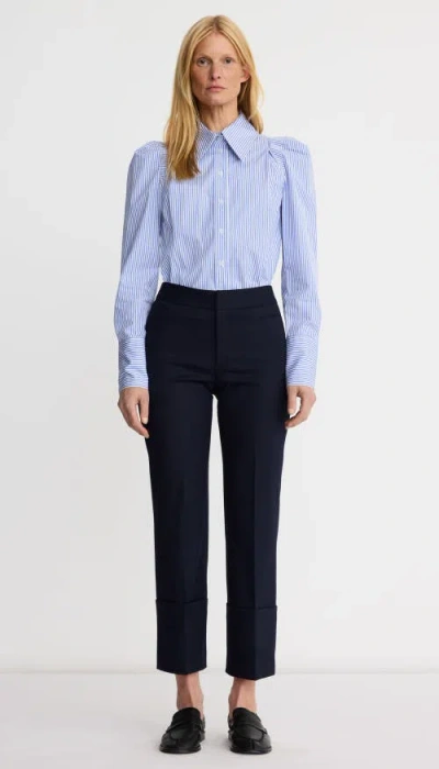 Smythe Cuffed Flood Pant In Blue