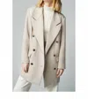 Smythe Db Car Coat In Latte In Gray