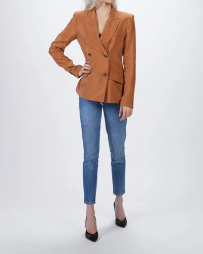 Smythe Db Tuck In Blazer In Desert In Brown