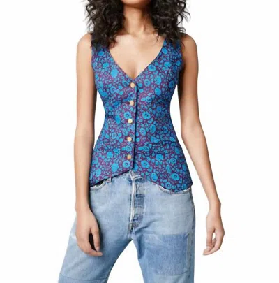 Smythe Deep V-neck Waistcoat In Liberty Floral In Multi