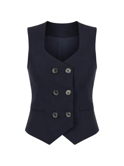 Smythe Double-breasted Waistcoat In Blue