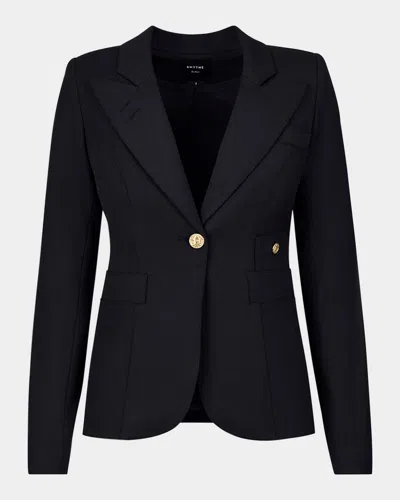 Smythe Duchess Single-breasted Blazer In Deep Black