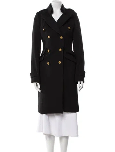 Pre-owned Smythe Faux Fur Coat In Black