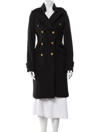 Pre-owned Smythe Faux Fur Coat In Black
