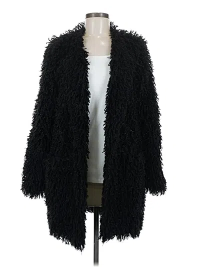 Pre-owned Smythe Faux Fur Jacket In Black