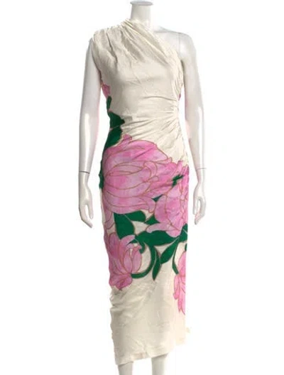 Pre-owned Smythe Floral Print Long Dress W/ Tags In Multi