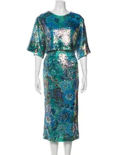 Pre-owned Smythe Floral Print Skirt Set In Multi