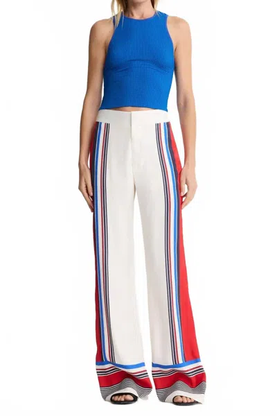 Smythe Fluid Pant In Graphic Red In Multi