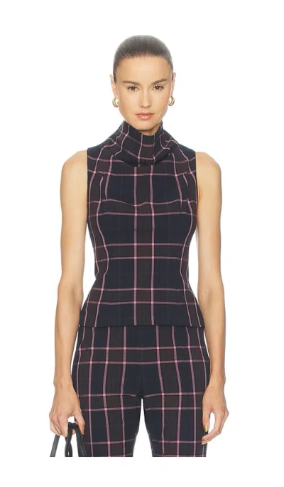 Smythe Funnel Neck Shell In Black
