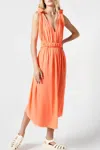 SMYTHE KNOT DRESS IN NEON CORAL