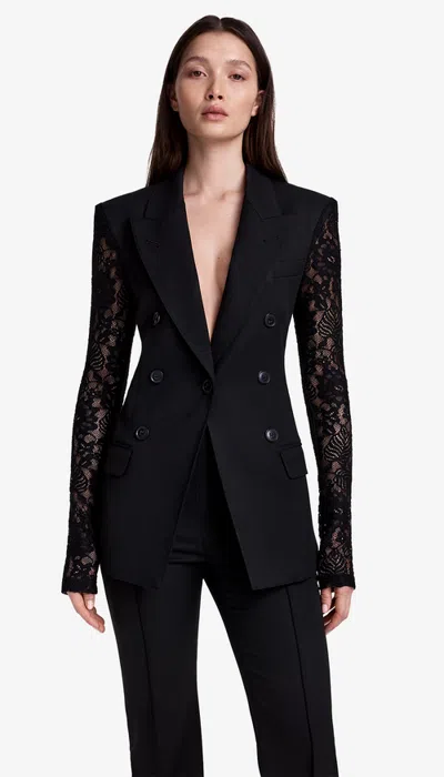 Smythe Lace Sleeve Not A Db Blazer In Black