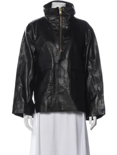 Pre-owned Smythe Lambskin Jacket W/ Tags In Black