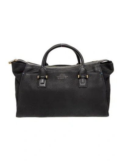 Pre-owned Smythe Leather Top Handle Bag In Black