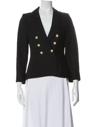Pre-owned Smythe Linen Blazer In Black