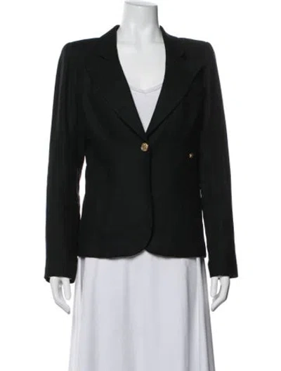Pre-owned Smythe Linen Blazer In Black