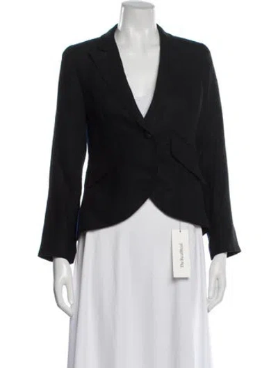 Pre-owned Smythe Linen Blazer In Blue
