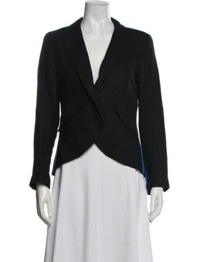 Pre-owned Smythe Linen Blazer In Blue