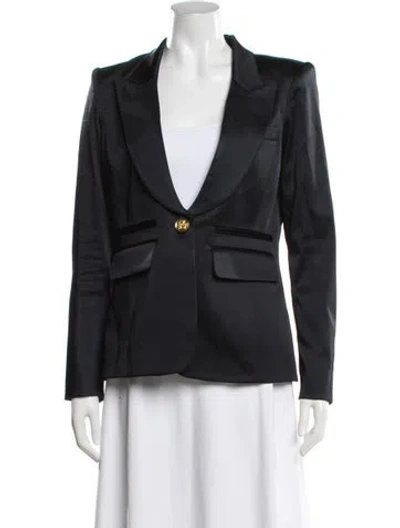 Pre-owned Smythe Linen Blazer In Blue
