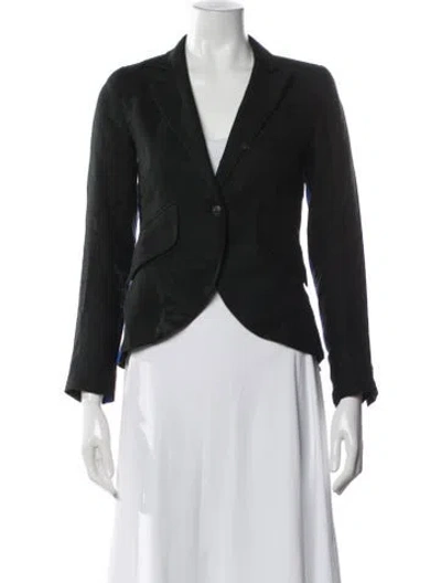 Pre-owned Smythe Linen Blazer In Gray