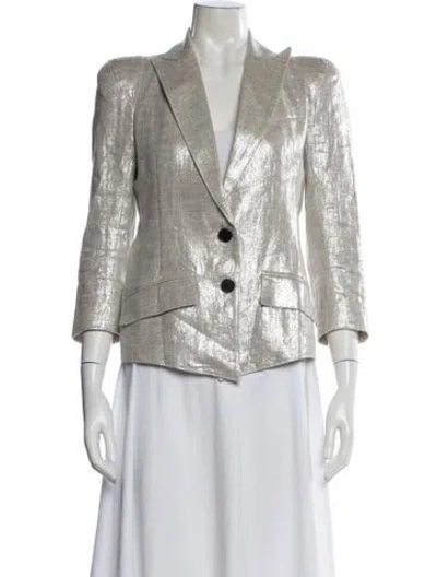 Pre-owned Smythe Linen Blazer In Multi