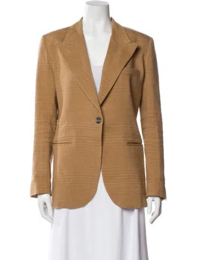 Pre-owned Smythe Linen Blazer In Neutral