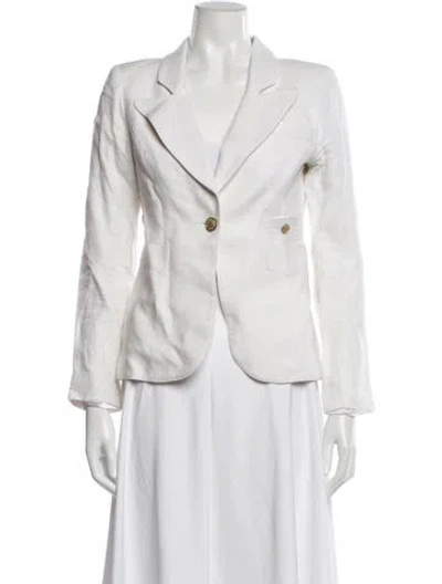 Pre-owned Smythe Linen Blazer In Neutral