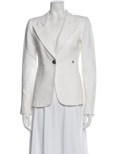 Pre-owned Smythe Linen Blazer In Neutral