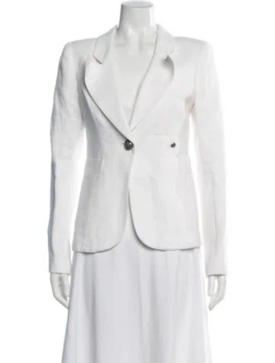 Pre-owned Smythe Linen Blazer In Neutral