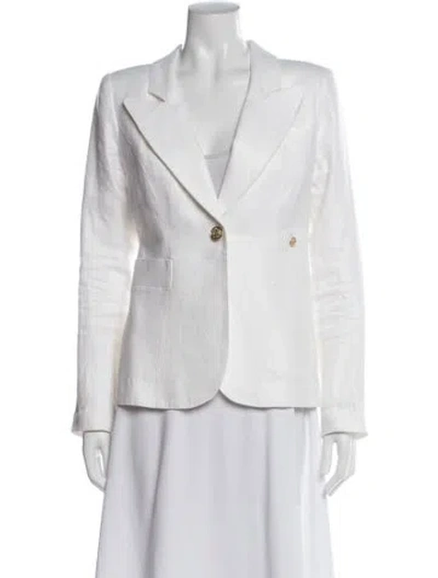 Pre-owned Smythe Linen Blazer In Neutral