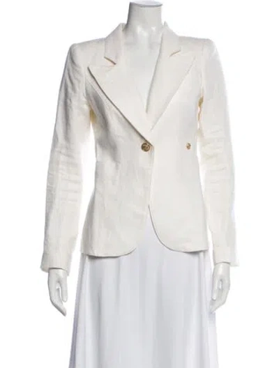 Pre-owned Smythe Linen Blazer In Neutral