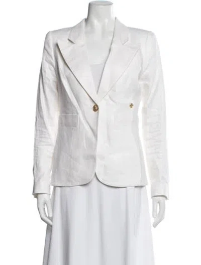 Pre-owned Smythe Linen Blazer In Neutrals