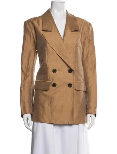 Pre-owned Smythe Linen Blazer In Neutrals