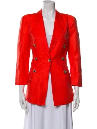 Pre-owned Smythe Linen Blazer In Orange