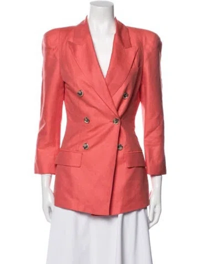 Pre-owned Smythe Linen Blazer In Orange