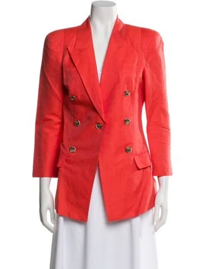 Pre-owned Smythe Linen Blazer In Orange