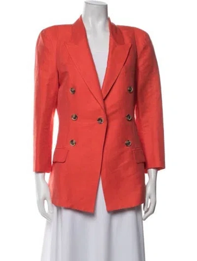 Pre-owned Smythe Linen Blazer In Orange
