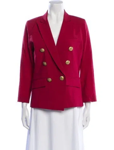 Pre-owned Smythe Linen Blazer In Red